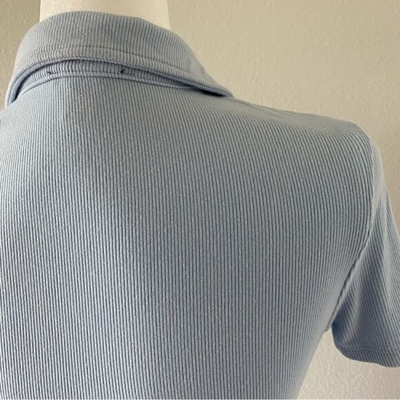 Forever 21 Button Front Tee Dress Ribbed Short Sleeves SZ S - Picture 5 of 14